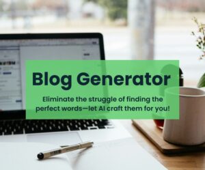 Simplify content creation—let AI craft the perfect words for your blog effortlessly!
